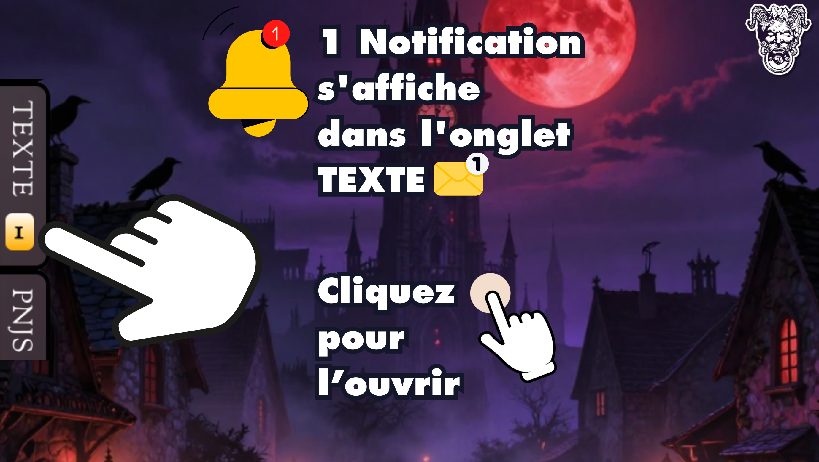 Notifications texte