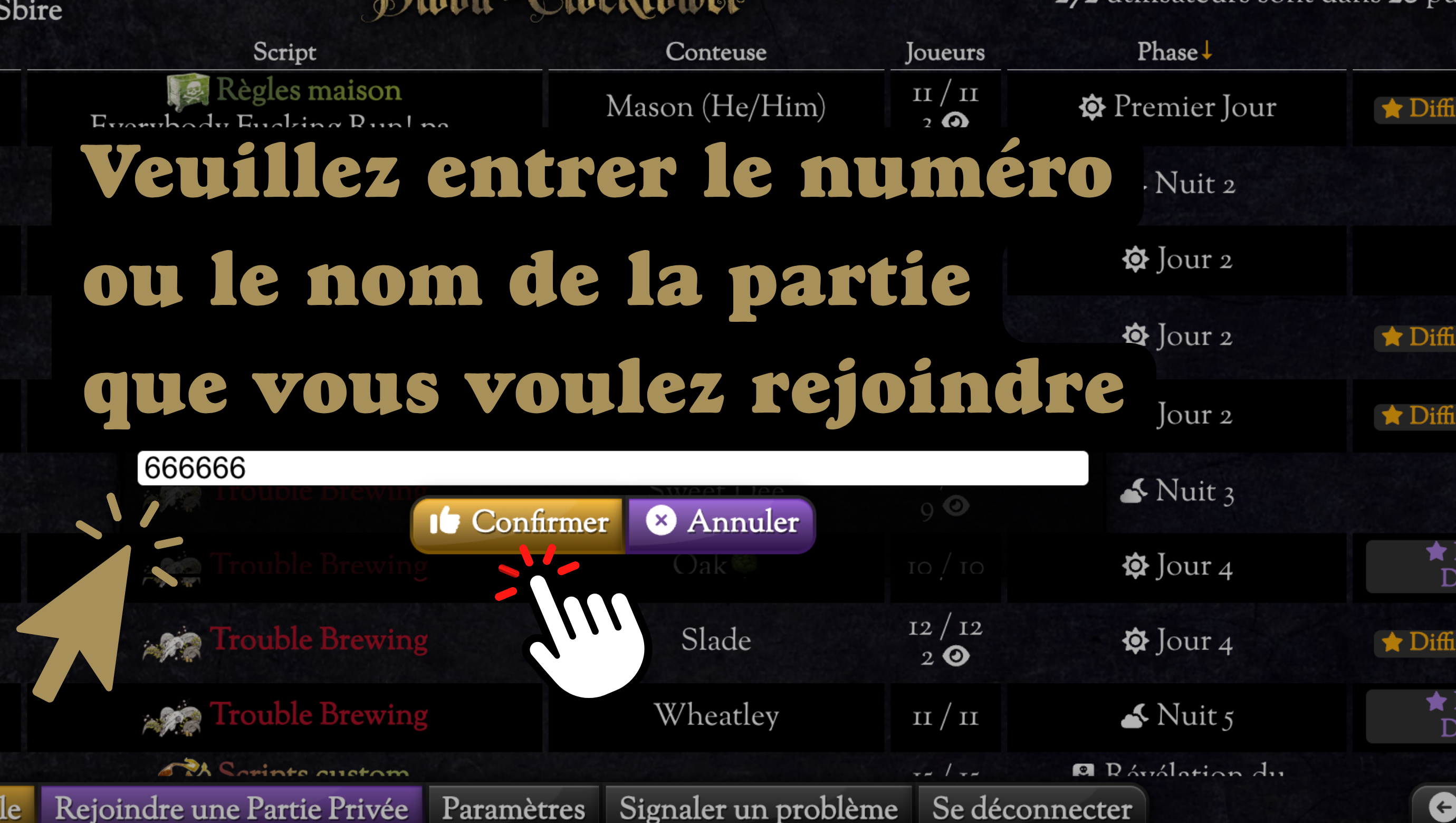 Code privé